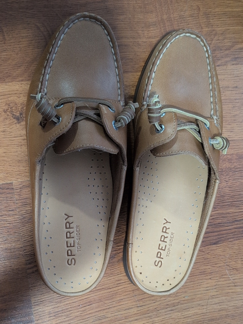 Sperry Brown Leather Slip-On Boat Shoes